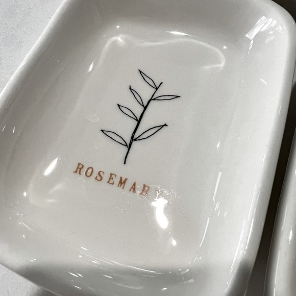 Rare Rae Dunn Artisan Collection Herb Dish Set - Picture 7 of 7